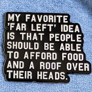 Black & White Statement Pin